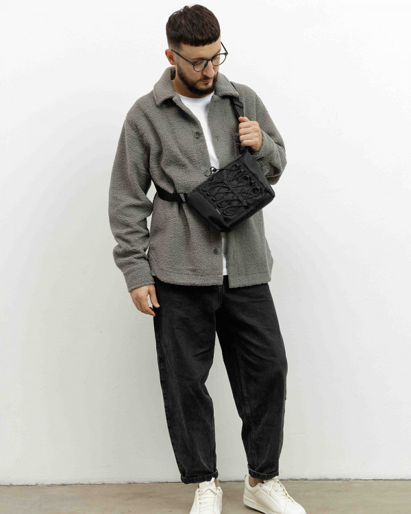 TORBA „BILLIE MINI” NYLON, CZARNA