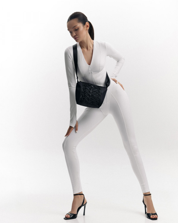 TORBA „BILLIE MINI” NYLON, CZARNA