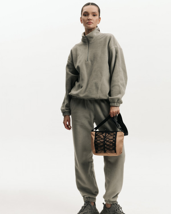 TOREBKA "BILLIE MINI" NYLONOWA, BEŻOWA