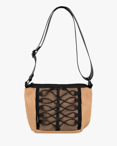TOREBKA "BILLIE MINI" NYLONOWA, BEŻOWA