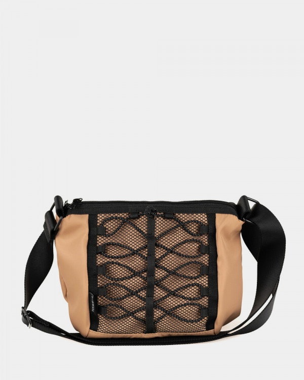 TOREBKA "BILLIE MINI" NYLONOWA, BEŻOWA