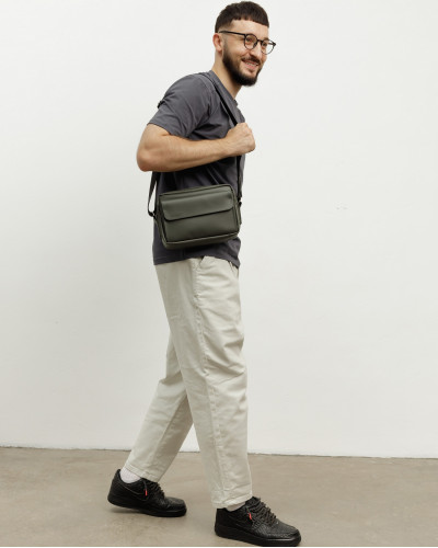 "JET LARGE" ECO LEATHER, GRAY