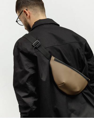 "MINIMALISTIC BAG" ECOLEATHER, BEIGE