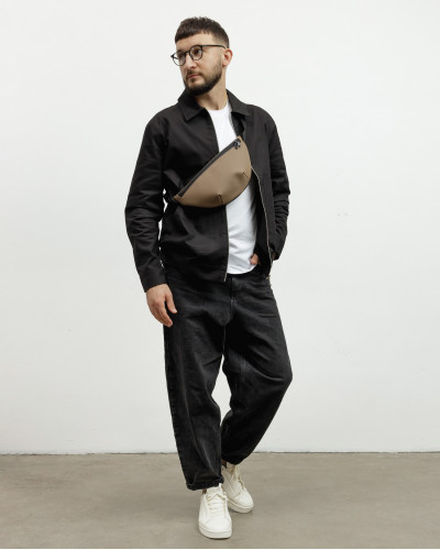 "MINIMALISTIC BAG" ECOLEATHER, BEIGE