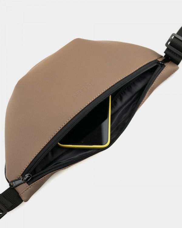 "MINIMALISTIC BAG" ECOLEATHER, BEIGE