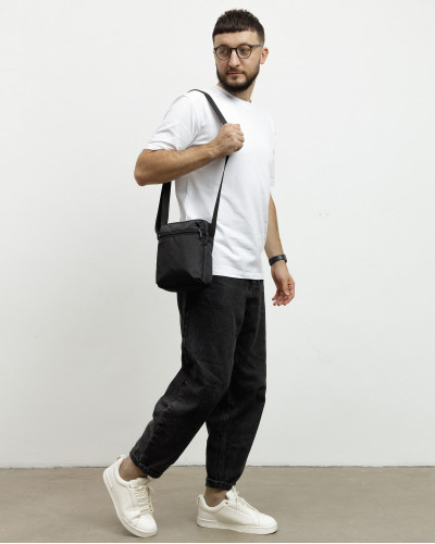 MESSENGER “DOPP 01” POLYESTER, BLACK