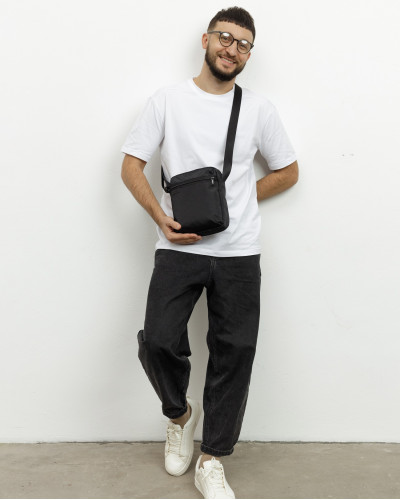 MESSENGER “DOPP 01” POLYESTER, BLACK