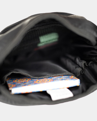 MESSENGER „DOPP 01” ÖKOLEDER, SCHWARZ