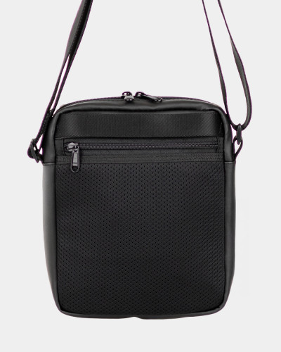 MESSENGER „DOPP 01” ÖKOLEDER, SCHWARZ