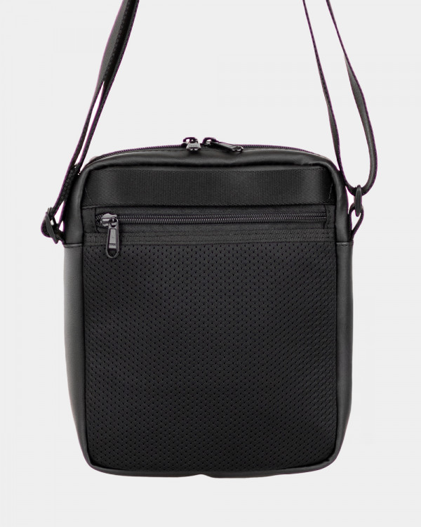 MESSENGER „DOPP 01” ÖKOLEDER, SCHWARZ