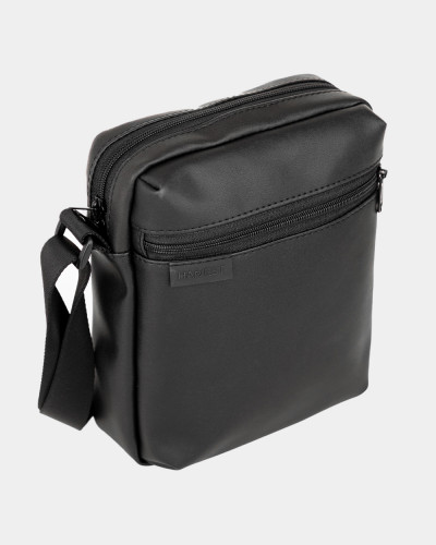 MESSENGER „DOPP 01” ÖKOLEDER, SCHWARZ