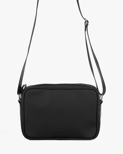 "CROSSBODY BAG" ÖKO-LEDER,SCHWARZ