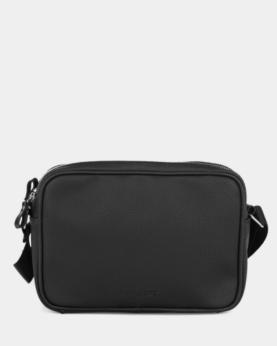 "CROSSBODY BAG" ÖKO-LEDER,SCHWARZ