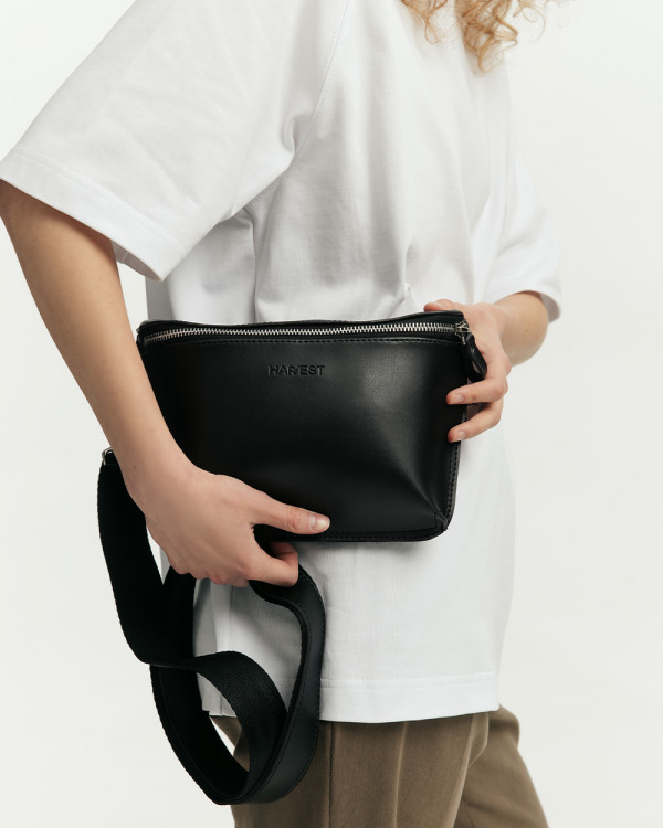 “VINTAGE BAG” ECO LEATHER, BLACK