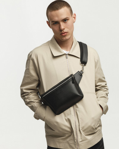 “VINTAGE BAG” ECO LEATHER, BLACK