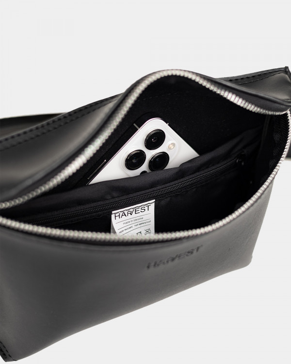 “VINTAGE BAG” ECO LEATHER, BLACK