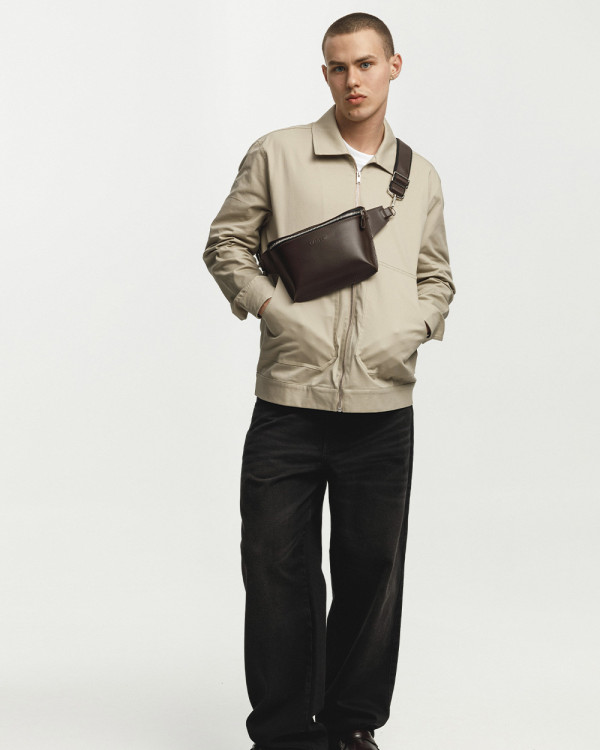 “VINTAGE BAG” ECO LEATHER, BROWN