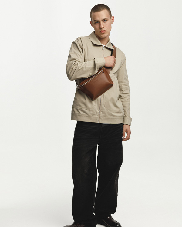 “VINTAGE BAG” ECO LEATHER, CARAMEL