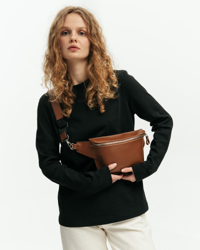 “VINTAGE BAG” ECO LEATHER, CARAMEL