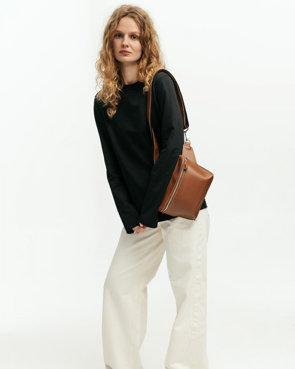 “VINTAGE BAG” ECO LEATHER, CARAMEL