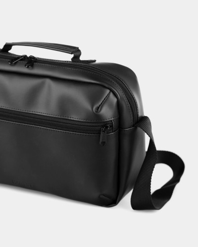 TORBA „DAILY BAG 01” EKOSKÓRA, CZARNA