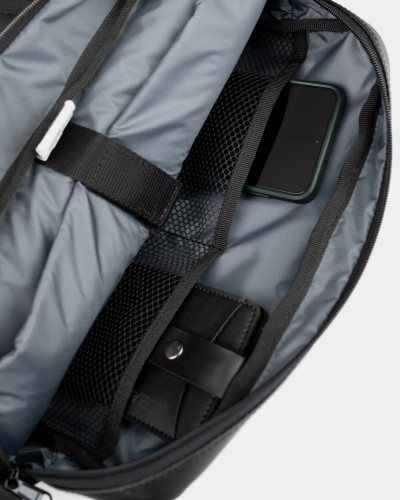 TORBA „DAILY BAG 01” EKOSKÓRA, CZARNA