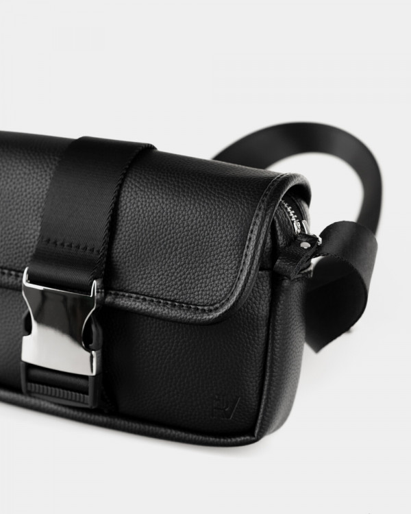 "CLASSIC BAG" SKÓRA EKOLOGICZNA, CZARNA