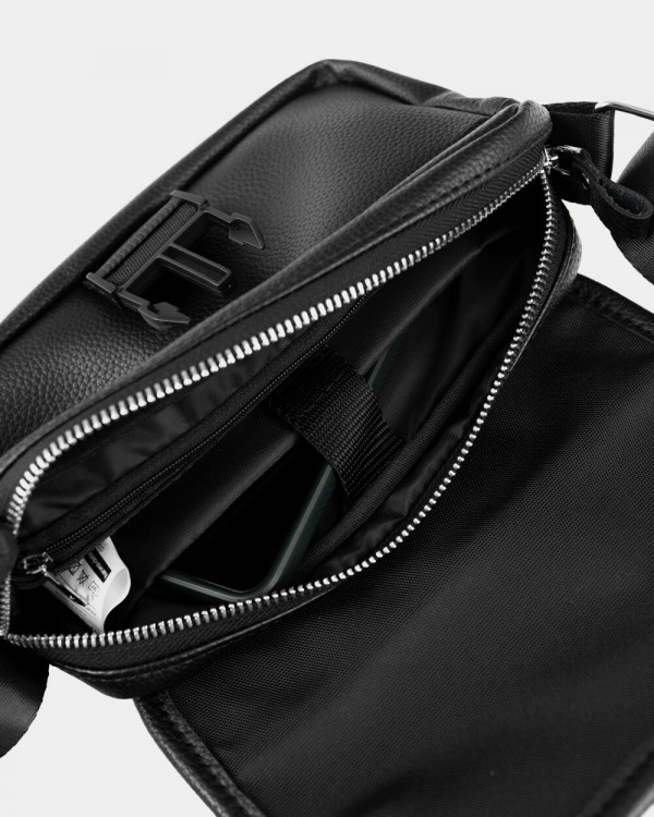 "CLASSIC BAG" SKÓRA EKOLOGICZNA, CZARNA