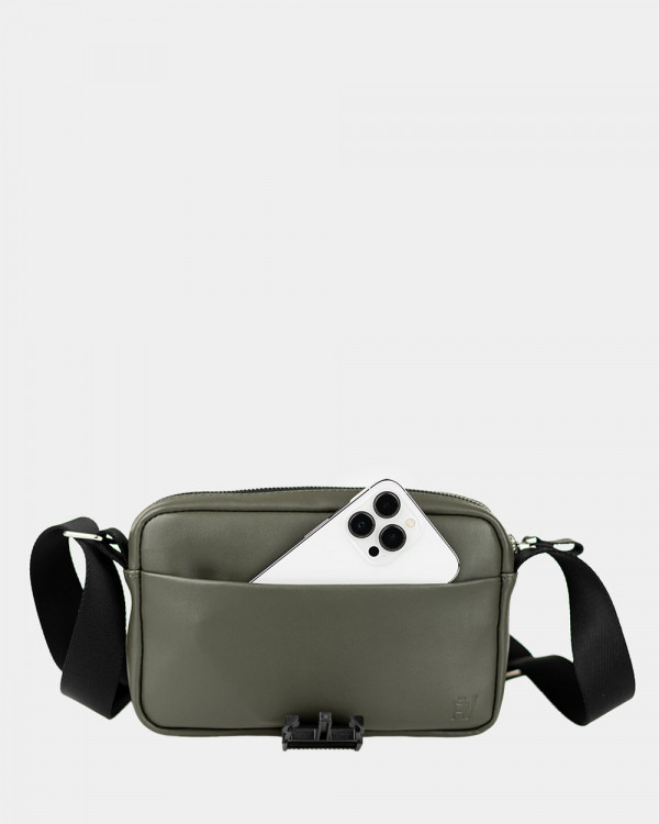 "CLASSIC BAG" SKÓRA EKOLOGICZNA, KHAKI