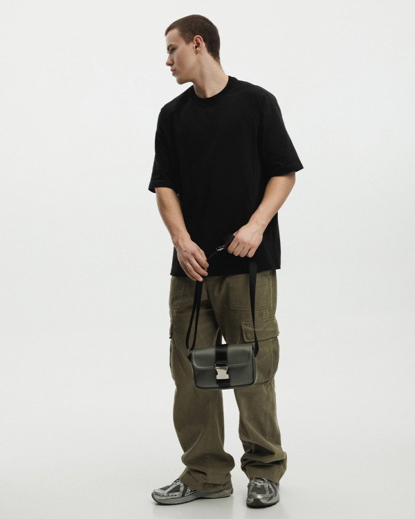 "CLASSIC BAG" SKÓRA EKOLOGICZNA, KHAKI