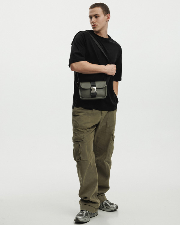 "CLASSIC BAG" SKÓRA EKOLOGICZNA, KHAKI