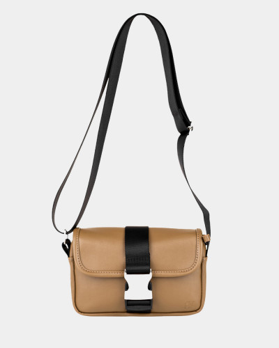 "CLASSIC BAG" SKÓRA EKOLOGICZNA, BRĄZOWA
