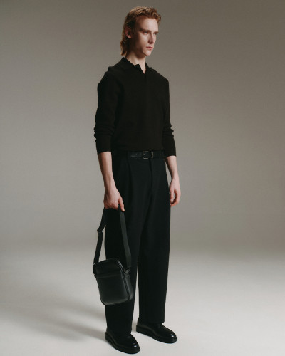 MESSENGER "CLASSIC" ECO-LEATHER BLACK