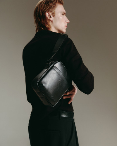 MESSENGER "CLASSIC" ECO-LEATHER BLACK