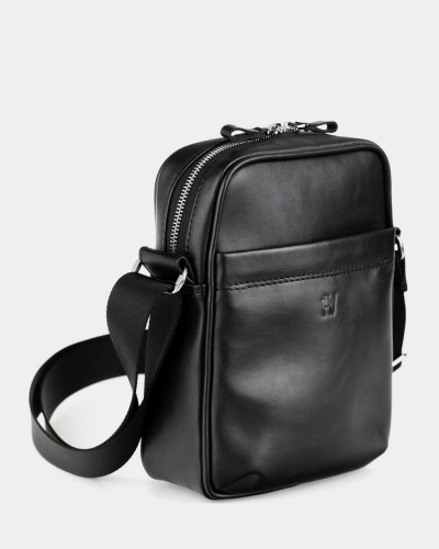 MESSENGER "CLASSIC" ECO-LEATHER BLACK
