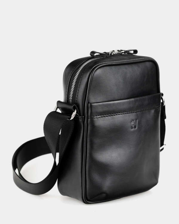 MESSENGER "CLASSIC" ECO-LEATHER BLACK
