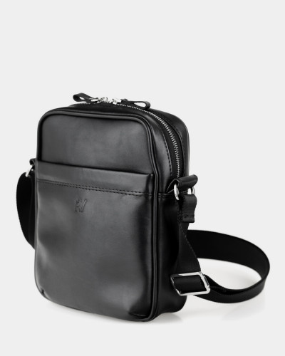 MESSENGER "CLASSIC" ECO-LEATHER BLACK