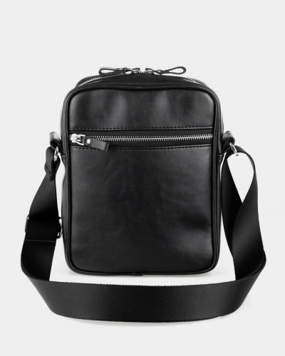 MESSENGER "CLASSIC" ECO-LEATHER BLACK