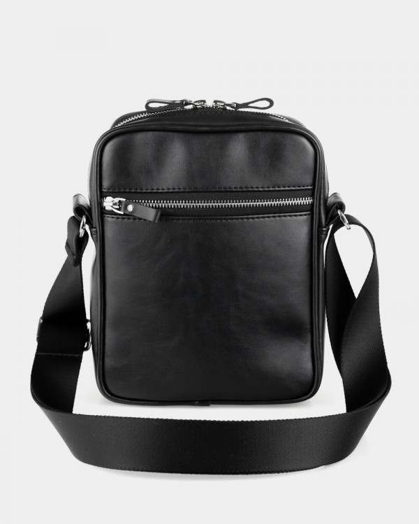 MESSENGER "CLASSIC" ECO-LEATHER BLACK