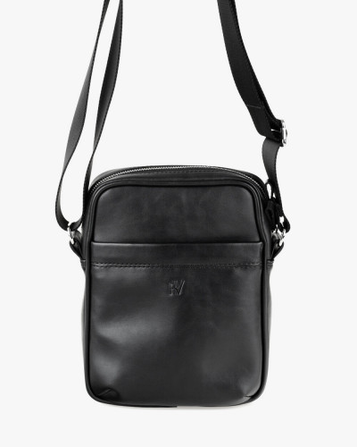 MESSENGER "CLASSIC" ECO-LEATHER BLACK