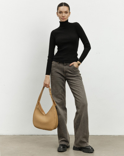 "ROSIE" ECO-LEATHER, BEIGE