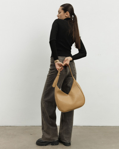 "ROSIE" ECO-LEATHER, BEIGE