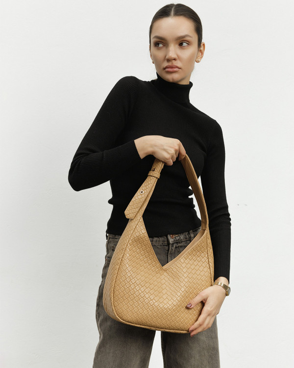 "ROSIE" ECO-LEATHER, BEIGE