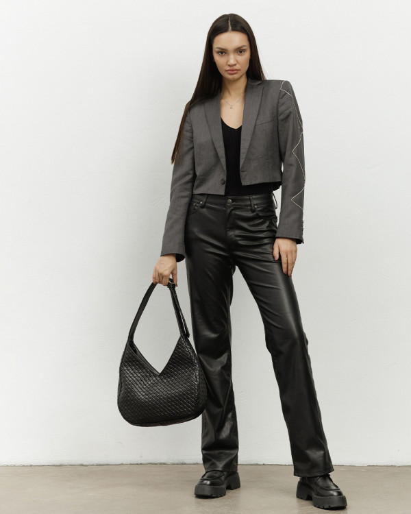 "ROSIE" ECOLEATHER, BLACK
