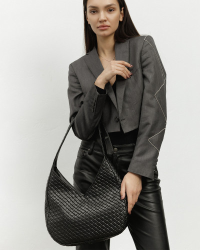 "ROSIE" ECOLEATHER, BLACK