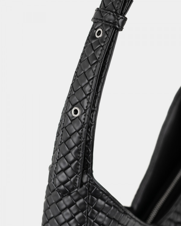 "ROSIE" ECOLEATHER, BLACK
