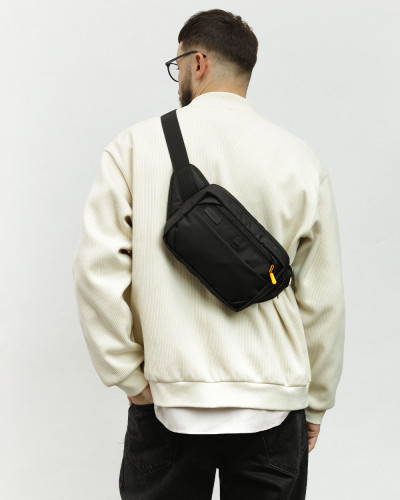 "HIP PACK 01" POLIESTER, CZARNY