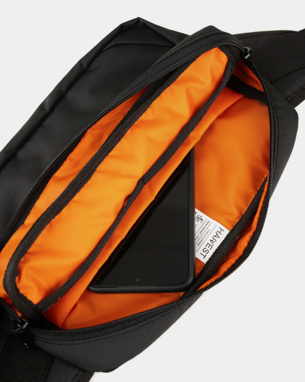 "HIP PACK 01" POLIESTER, CZARNY