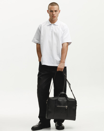 "NOIR" ECO-LEATHER, BLACK