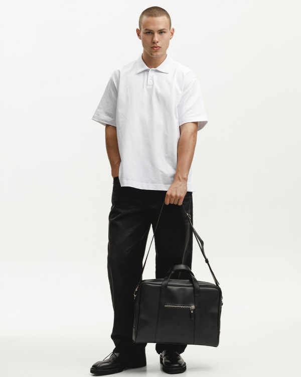 "NOIR" ECO-LEATHER, BLACK